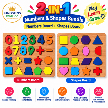 2-in-1 Numbers & Shapes Numbers + Shapes