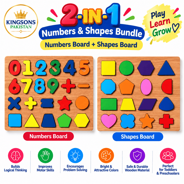 2-in-1 Numbers & Shapes Numbers + Shapes