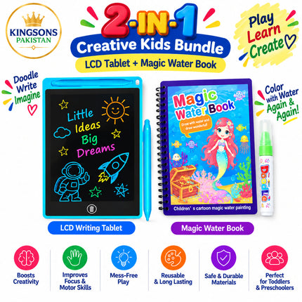 2-in-1 Creative Kids — LCD + Water Book