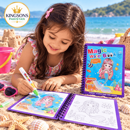 Magic Water Coloring Book with Water Pen