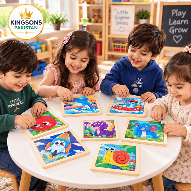 Mini Wooden Jigsaw Puzzle Board