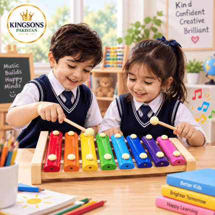 Wooden Rainbow Xylophone Musical Toy